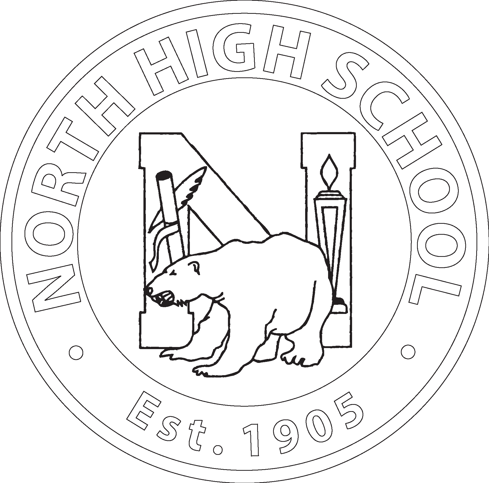 North High School Logo Vector Logo